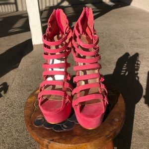 Pink Seven Inch Heels